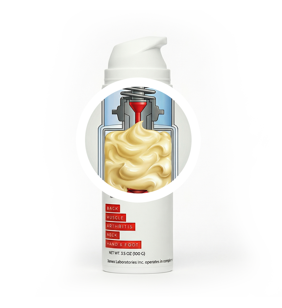 XenCare Hygienic Airless Pump Detail