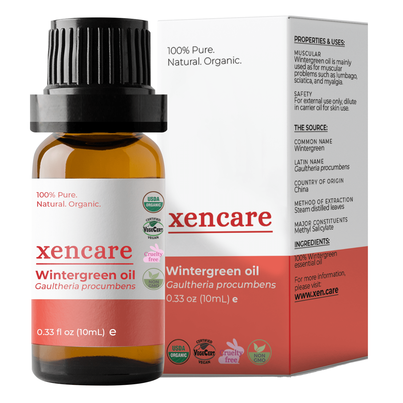 Organic Wintergreen Oil - xencare