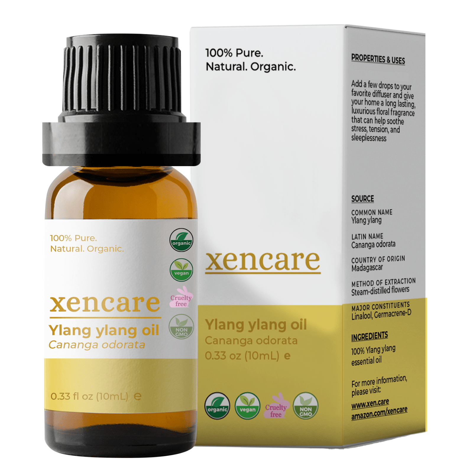 Organic Ylang Ylang Oil - xencare