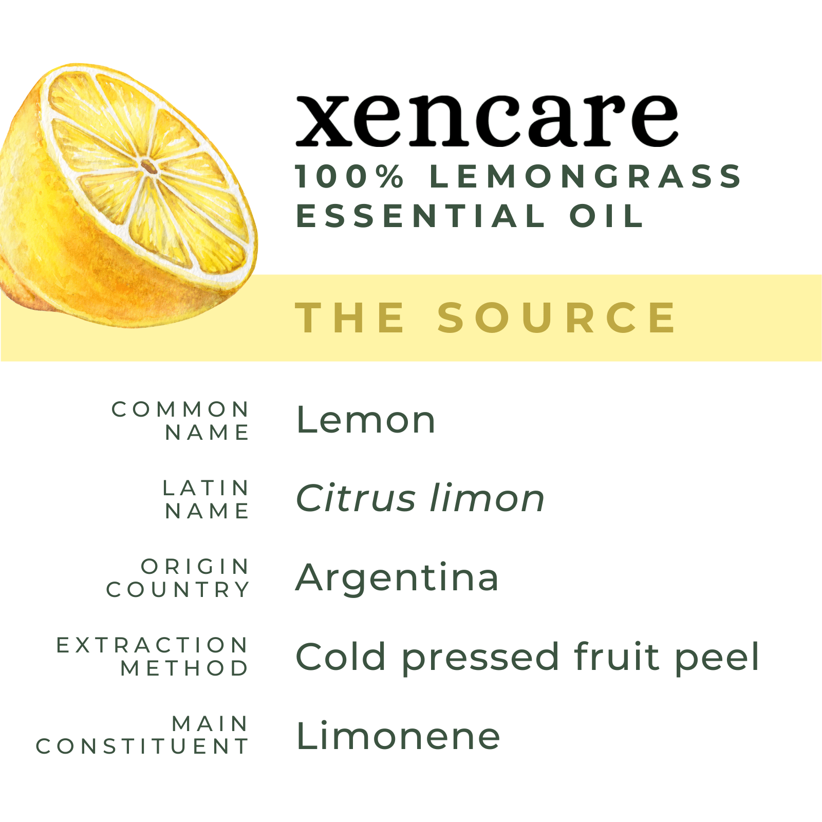 Organic Lemon Oil - xencare