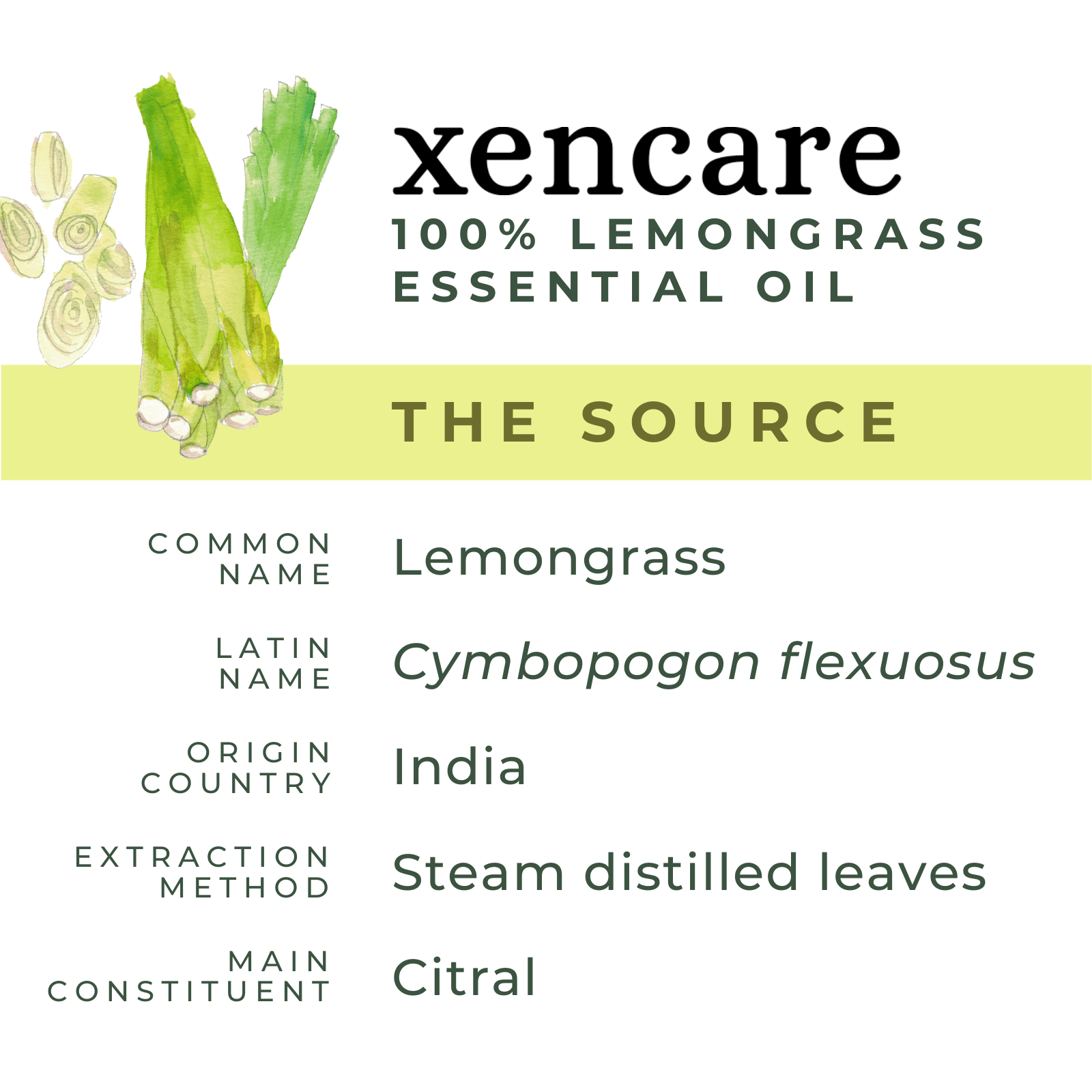 Organic Lemongrass Oil - xencare