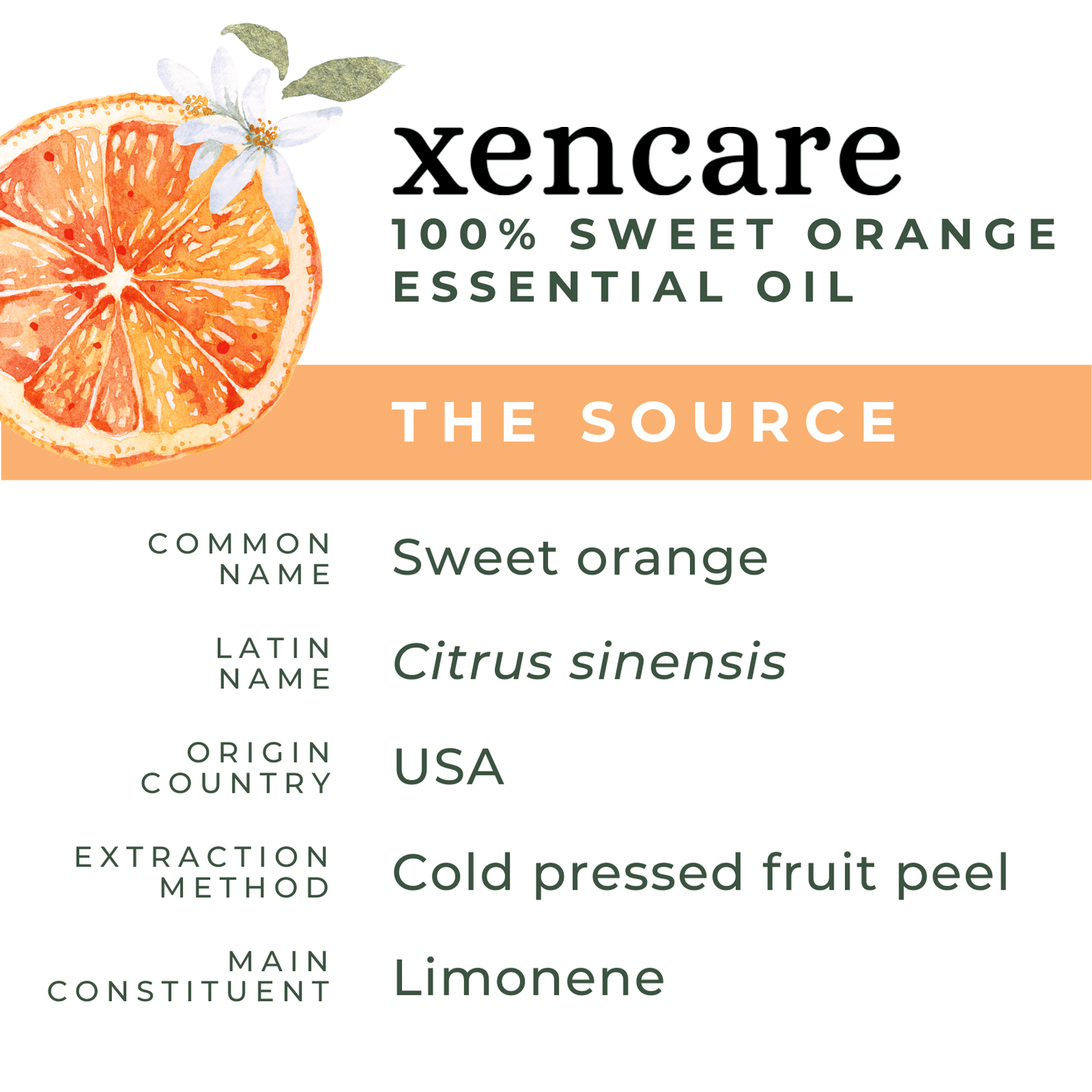 Organic Sweet Orange Oil - xencare